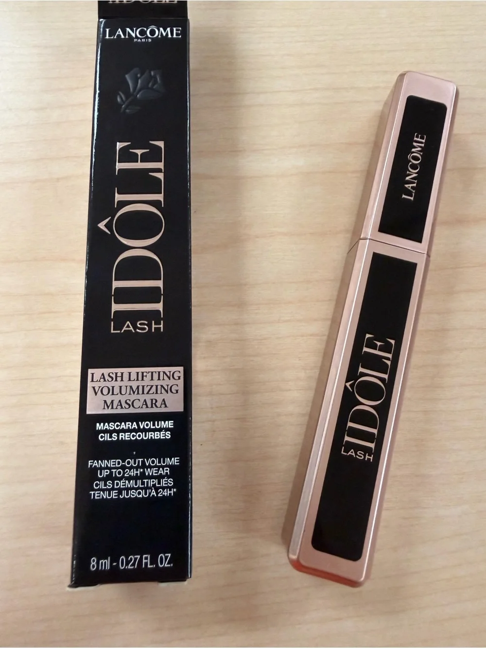 LANCOME IDOLE LASH LASH LIFTING VOLUMIZING MASCARA 01 GLOSSY BLACK 0.27 OZ - NWB